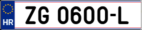 Trailer License Plate